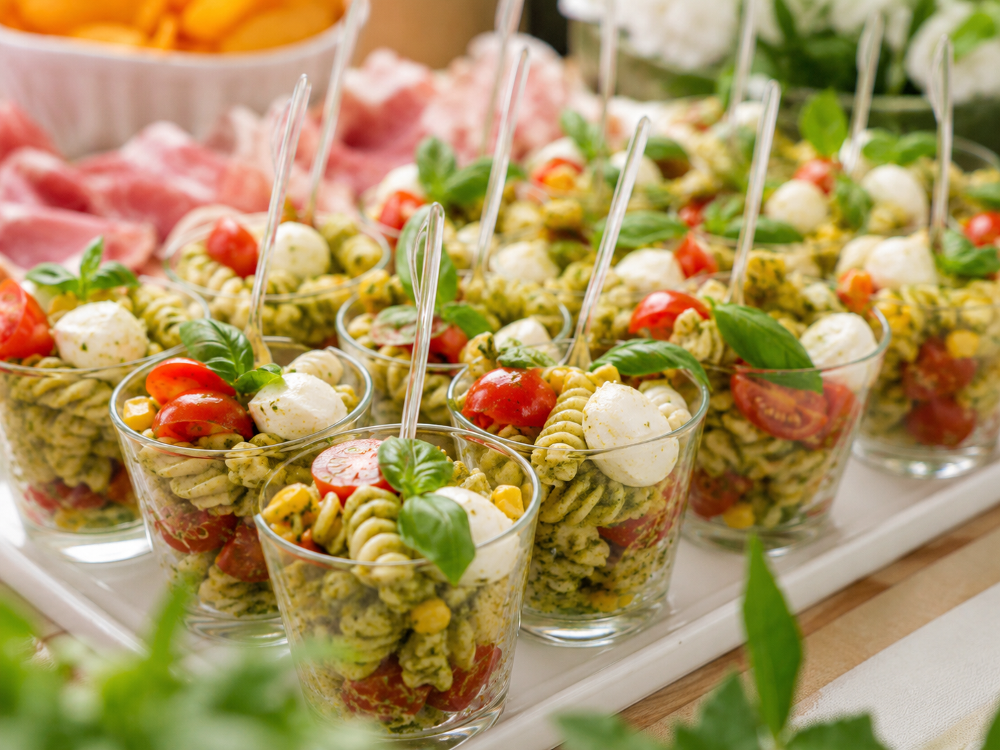 Pasta-Salat im Glas